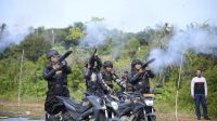 Personel Polresta Tanjungpinang mengikuti Simulasi Sispamkota